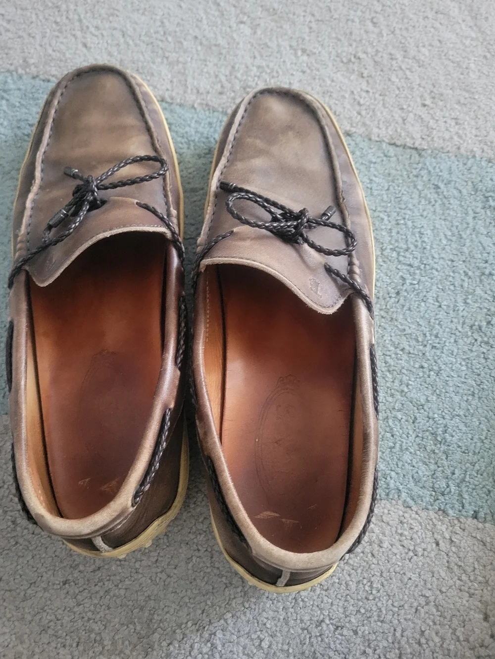 Tods brown leather mens 8 shoes #preppy #luxury